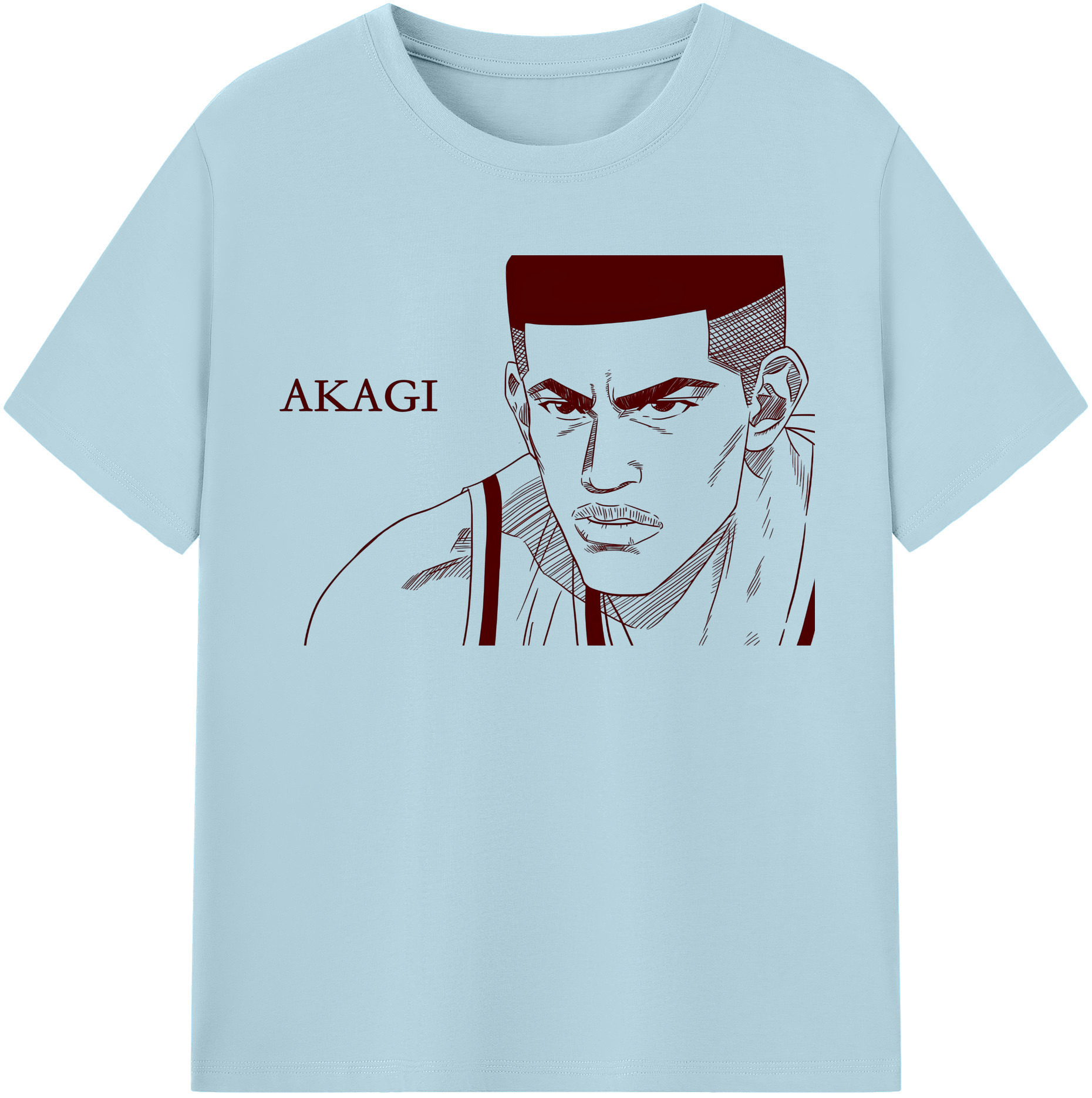 SLAM DUNK／スラムダンク 綿100％半袖Tシャツ（フロントプリント）